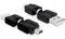 DeLOCK USB 2.0 Adapter, USB-A [Stecker] auf Mini-B [Stecker], mit Drehgelenk Vorschaubild