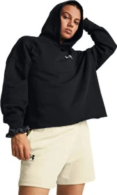 Under Armour Rival Fleece Oversize Hoodie schwarz/weiß (Damen)