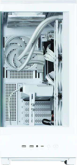 Zalman P50 DS White, Glasfenster