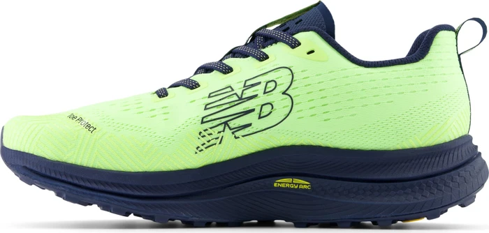 New Balance FuelCell SuperComp Trail bleached lime glo/nb navy/tea tree (Herren)