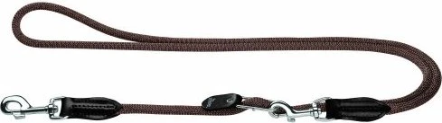 Hunter Freestyle Vario-Leine für Hunde, robust, wetterfest, 1.0x200cm, braun