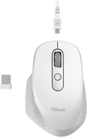 Trust Ozaa Rechargeable Wireless Mouse weiß, USB (24035)