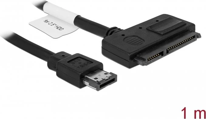 DeLOCK Power Over eSATA [eSATAp] auf SATA Kabel 1m