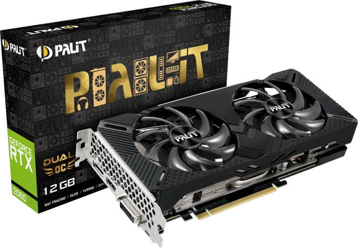 Palit GeForce RTX 2060 Dual OC 12GB, 12GB GDDR6, DVI, HDMI, DP