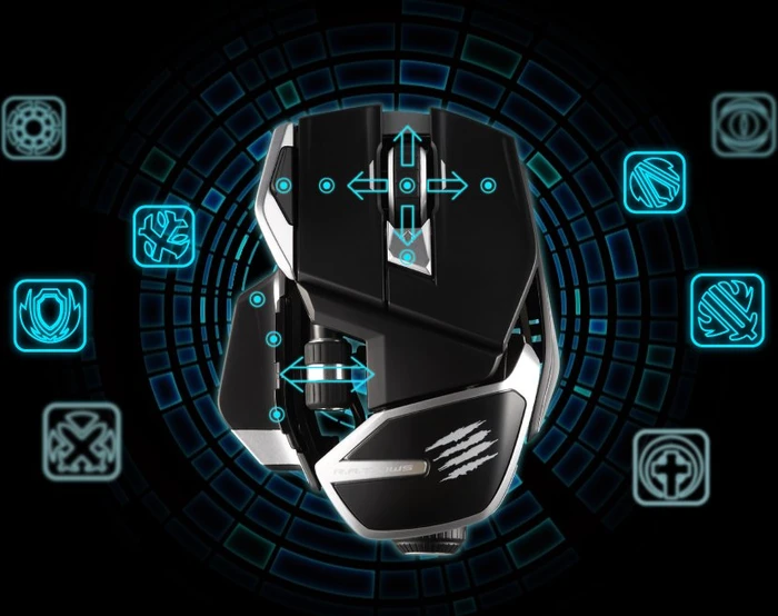 MadCatz R.A.T. DWS, schwarz/silber, USB/Bluetooth