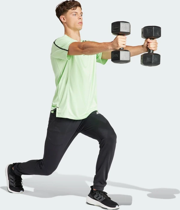adidas Designed for Training Adistrong Workout Funktionsshirt kurzarm semi green spark/black (Herren)