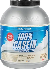 Body Attack 100% Casein Protein Cookies 'n Cream 1.8kg