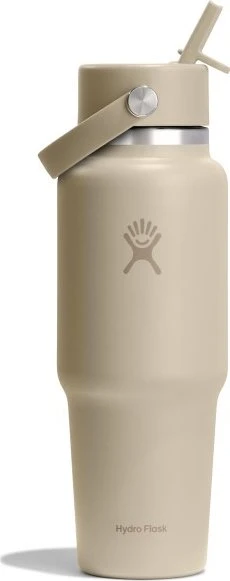 Hydro Flask Wide Mouth Travel Flex Straw Cap Isolierflasche 946ml tonal oat