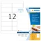Herma Etiketten Outdoor, 99.1x42.3mm, wetterfest, weiß, matt, 40 Blatt (480 Etiketten) Vorschaubild