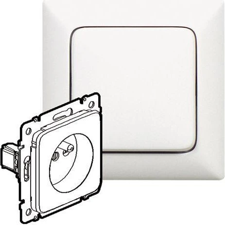 Legrand Creo Steckdose französischer Standard, ultraweiß