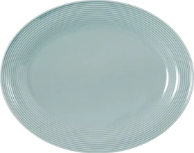 Seltmann Weiden Beat Color Glaze Servierplatte oval 28x35.3cm arktisblau
