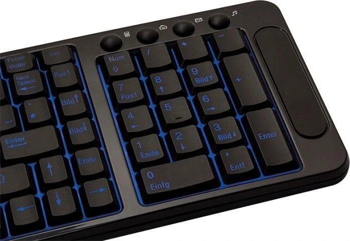 Typhoon LightStar Wireless Combo schwarz, USB, DE