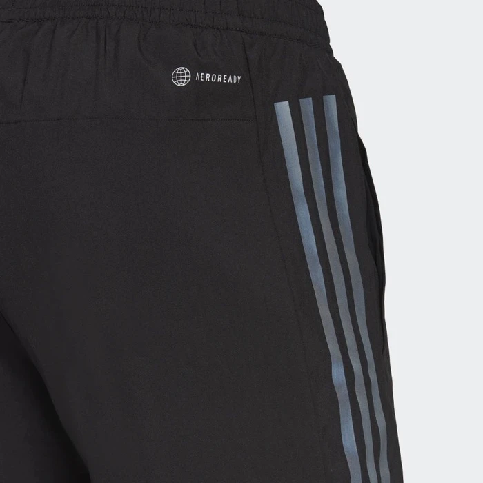adidas Run Icon Full Reflective 3-Streifen Shorts Laufhose kurz schwarz (Herren)