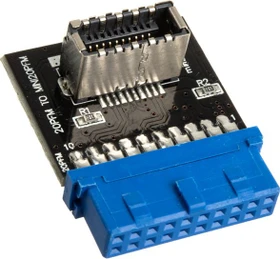Akasa USB 3.0 19-Pin auf USB 3.1 20-Pin Key-A Pfostenstecker intern