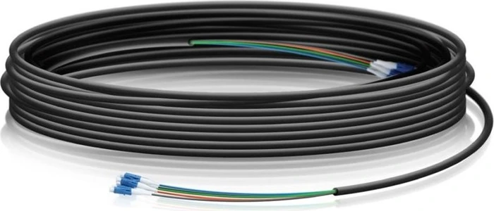 Ubiquiti LWL Simplex Kabel, OS1, 6x LC Stecker/6x LC Stecker, 30.5m, schwarz