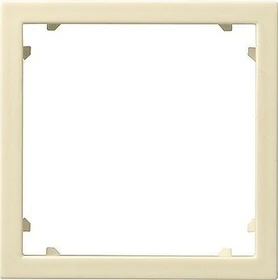 Gira Adapterrahmen mit quadratischem Ausschnitt 45x45mm, cremeweiß glänzend
