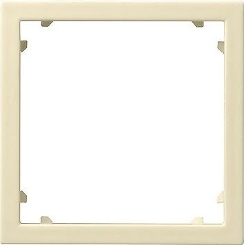 Gira Adapterrahmen mit quadratischem Ausschnitt 45x45mm, cremeweiß glänzend