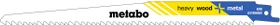 Metabo Heavy Wood + Metal BiM Säbelsägeblatt, 225x1.25mm, 5 Stück