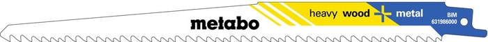Metabo Heavy Wood + Metal BiM Säbelsägeblatt, 225x1.25mm, 5 Stück