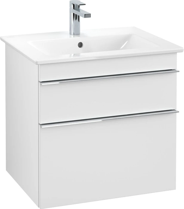 Villeroy & Boch Venticello Waschbeckenunterschrank für Becken mittig 2 Auszüge 603x590x477mm white matt/chrome