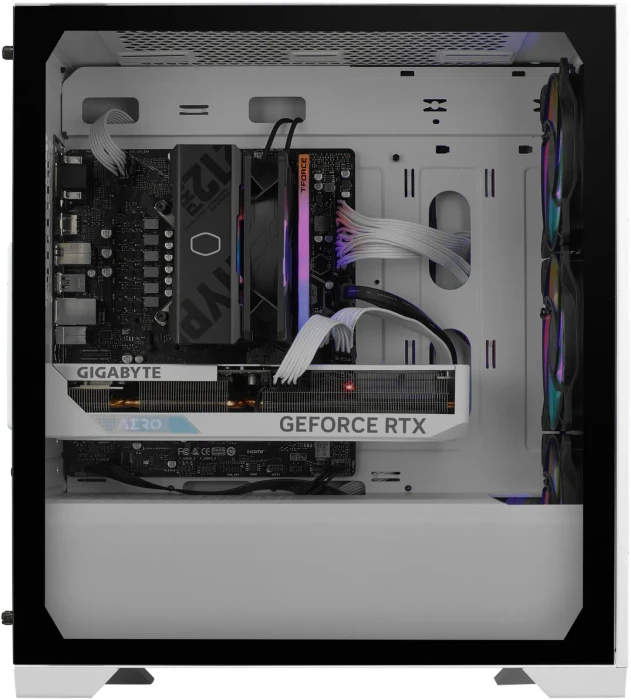 Cooler Master Elite 301 White, weiß, Glasfenster
