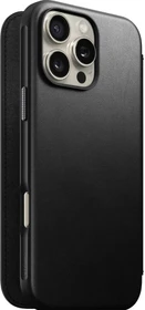Nomad Modern Leather Folio für Apple iPhone 16 Pro Max schwarz