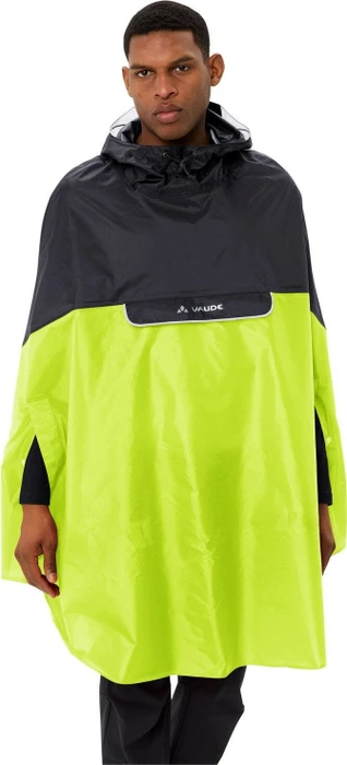 Vaude Covero II Poncho neon yellow/black