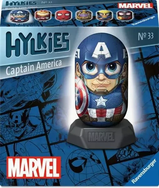 Ravensburger Puzzle 3D Marvel Ghost Spider – 54 Piezas Numeradas, Sin Pegamento, Cápsula Autoconstruible, 3D Educativo Y Divertido