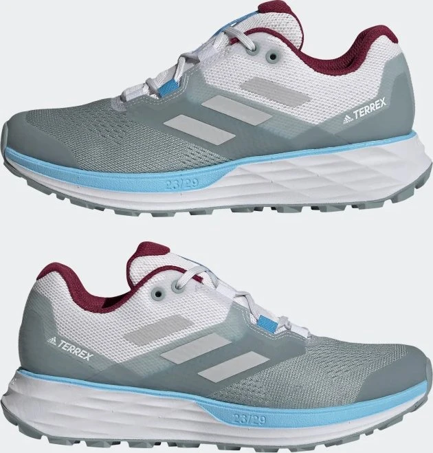 adidas Terrex Two Flow magic grey/cloud white/sky rush (Damen)