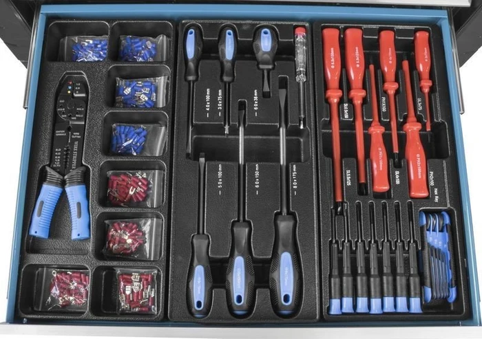 Güde Premium GWSP 07 Werkzeugwagen bestückt inkl. 250-tlg. Zubehör