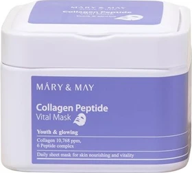 Mary & May Collagen Peptide Vital Tuchmaske, 30 Stück