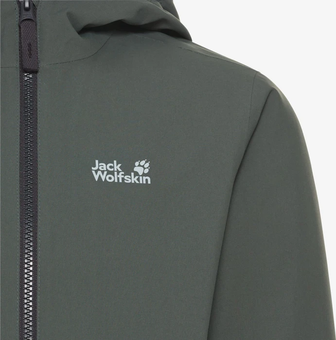 Jack Wolfskin Snow Days Funktionsjacke slate green (Junior)
