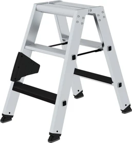 Günzburger Steigtechnik clip-step Alu 2-tlg. Stehleiter, 2x 4 Stufen