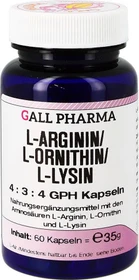 L-Arginin/L-Ornithin/L-Lysin 4:3:4 GPH Kapseln, 60 Stück