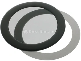 DEMCiflex Staubfilter 80mm rund schwarz/schwarz