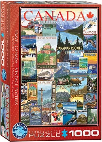 Eurographics Travel Canada Vintage Posters