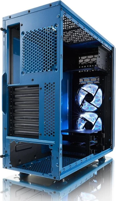 Fractal Design Focus G, blau, Acrylfenster