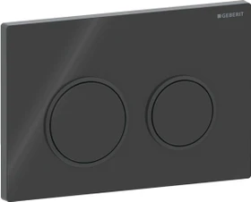 Geberit Omega20 Betätigungsplatte schwarz/schwarz matt/schwarz