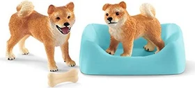 Schleich Farm World - Shiba Inu Mutter und Welpe