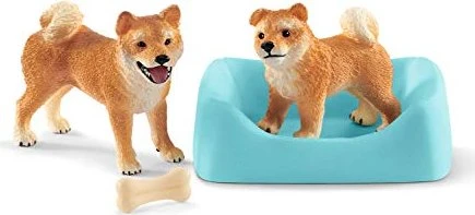 Schleich Farm World - Shiba Inu Mutter und Welpe