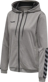 hummel Authentic Poly Zip Hoodie asphalt (Damen)