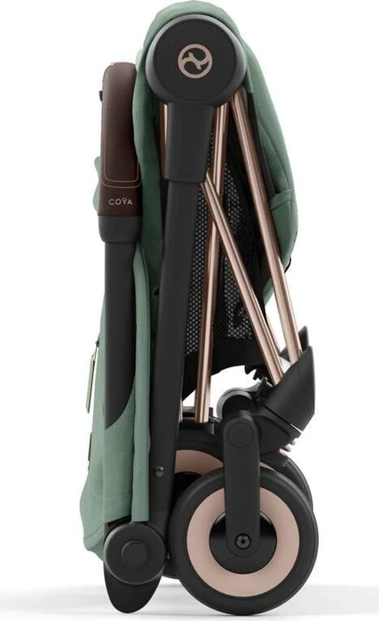 Cybex Coya Rosegold Frame leaf green
