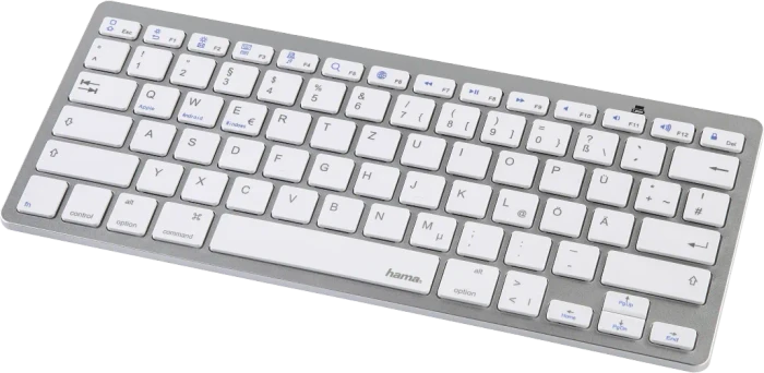 Hama KEY4ALL X510, silber, Bluetooth, DE