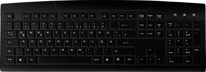 Contour Design Active Key abwaschbare PC-Tastatur, schwarz, USB, CH