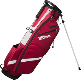 Wilson QS Standbag Golftasche rot/weiß/schwarz