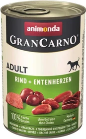 animonda GranCarno Dose Fleisch pur Adult Rind und Entenherzen, 400g