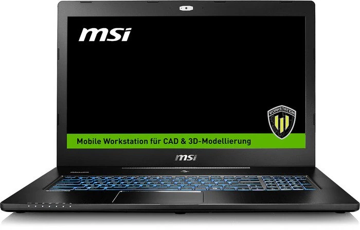 MSI WS72-6QJ16H21, Core i7-6700HQ, 16GB RAM, 256GB SSD, 1TB HDD, Quadro M2000M, DE