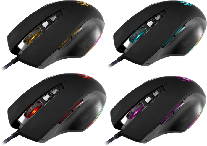 Defender Wolverine GM-700L RGB Gaming Mouse schwarz, USB