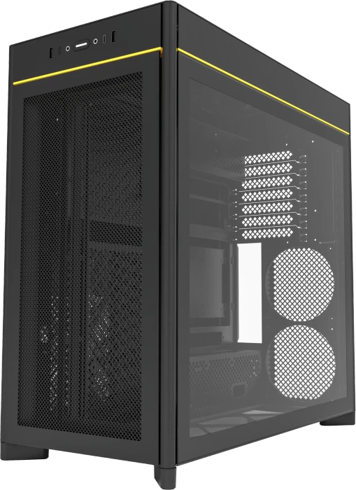 Montech HS01 Black, Glasfenster