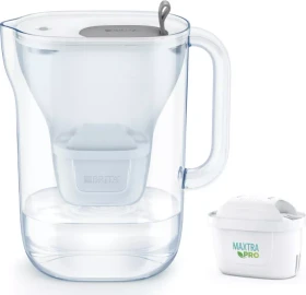 Brita Fill&Enjoy Style Tischwasserfilter inkl. Kartusche hellgrau
